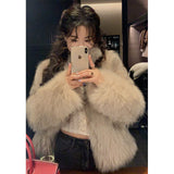 2025 Autumn And Winter New Toka Imitation Fox Net Red Young Korean Fur Women Winter Short Hair Short Coat