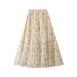 Small Broken Flowers On Both Sides Of The Dress Women's Net Yarn 100-Fold Skirt Fairy Dress Spring Summer 2025 New 8935