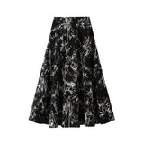 Mozhu Print Medium Long Skirt Women's Summer New Small Skirt Dress Skirt Skirt 6612
